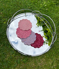 Load image into Gallery viewer, READY TO SHIP! Berries n Cream Bamboo Coaster Set