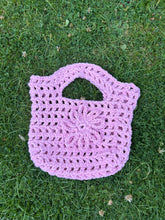 Load image into Gallery viewer, Crochet Petal Bag in Pink Lemonade