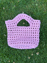 Load image into Gallery viewer, Crochet Petal Bag in Pink Lemonade