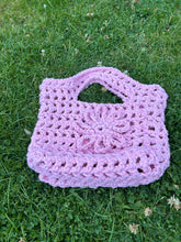 Load image into Gallery viewer, Crochet Petal Bag in Pink Lemonade