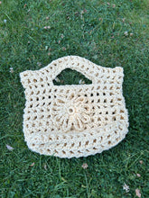 Load image into Gallery viewer, Crochet Petal Bag in Butter